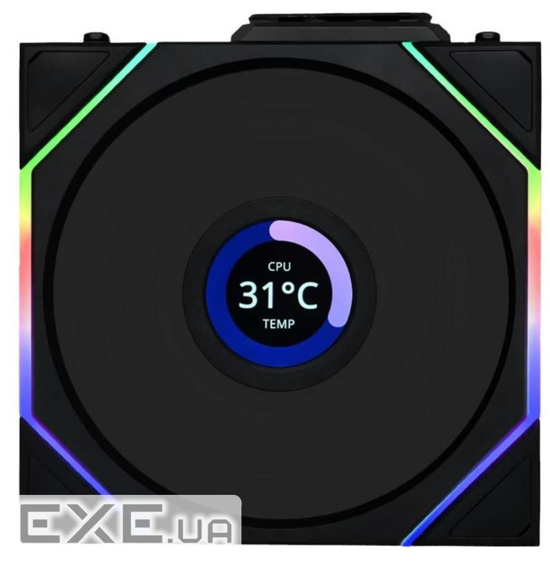 Повітряне охолодження для ПК LIAN LI UNI Fan TL WIRELESS LCD 120-1, Black (G99.12TLLCD1W1B.00)