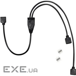 Кабель-розгалужувач для RGB вентиляторів INTER-TECH 1-to-2 RGB Adapter 0.48м (88885465)