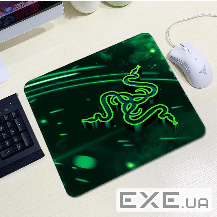 Килимок 200*240 тканинний RAZER 8, товщина 2 мм, колір Black / Green, Пакет (YT-RZ8) (YT-RZ8)