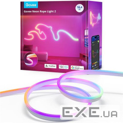 Стрічка світлодіодна розумна Govee H61D3 Neon Rope Light 2, 5м, RGBIC, WI-FI/Bluetooth, б (H61D5301) (H61D5301)