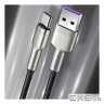 Дата кабель USB 3.1 AM to USB-C 0.25m 6.0A 66W Cafule Series Metal Black Baseus (CAKF000001)