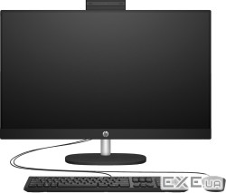 Моноблок 27" HP 27-cr1005ua AiO Ultra7-155U/16Gb/SSD512Gb/WiFi/Cam/K&M/DOS/Jet Black (D3MU2EA)