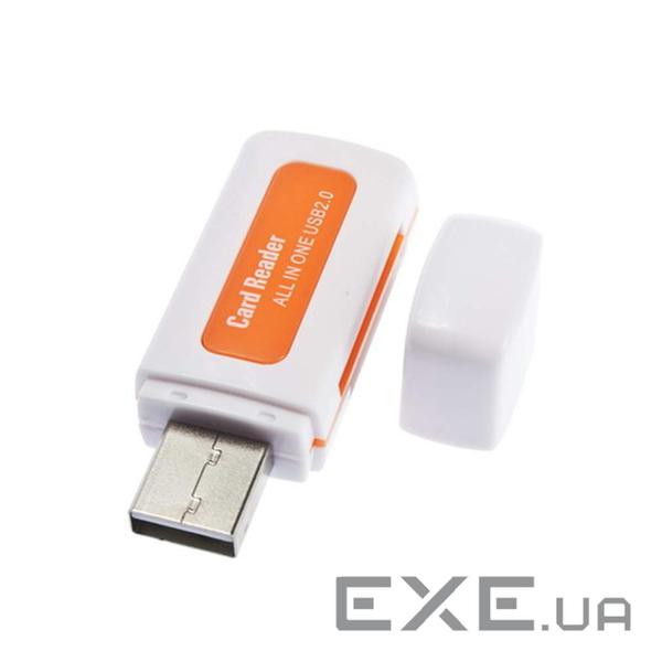 Перехідник накопичувача USB2.0 A-CardReader,4-in-1 4xSlot,чорний (84.00.7136-1) (84.00.7136-1)