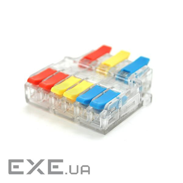 Клемна колодка з натискними затискачами 3х6-дроти LT-633 для розподільних ко (LT-633 прозора) )