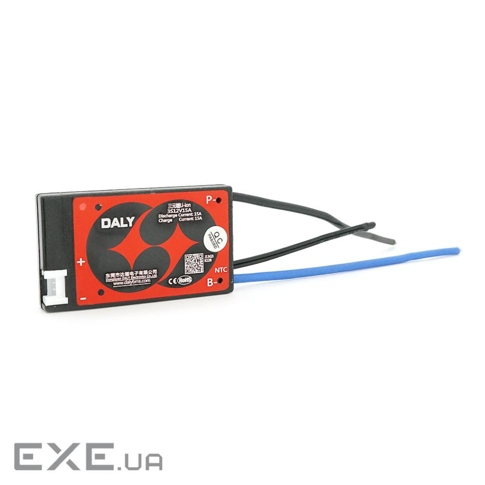 BMS плата DaLy Li-ion 12V 3S 15 / 15A (DL3S-15A)