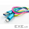 Дата кабель USB 2.0 AM to Micro 5P 1.0m rainbow Dengos (NTK-M-SET-RAINBOW)