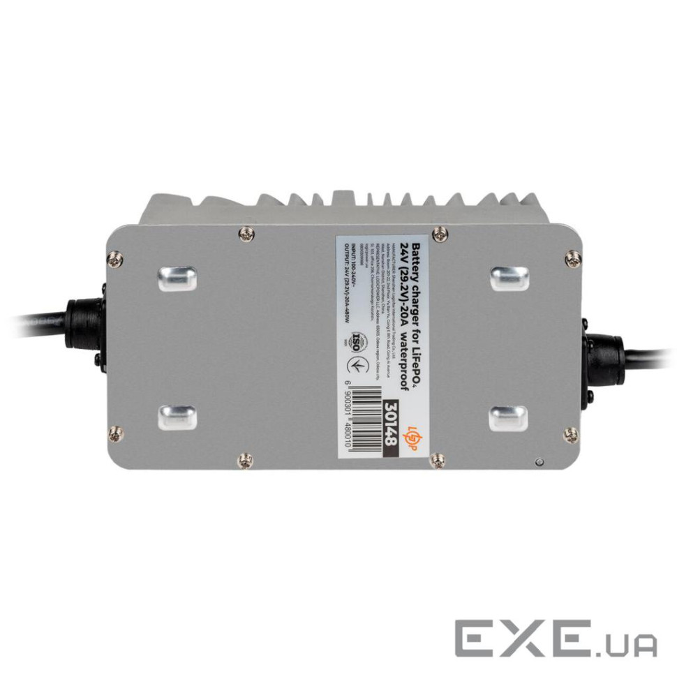 Мережевий зарядний пристрій для АКБ LogicPower LiFePO4 24V (29.2V)-20A waterproof (30148)