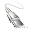 Дата кабель USB-C to USB-C 1.0m 100W metal white Baseus (CATJK-C02) (CATJK-C02 1м)