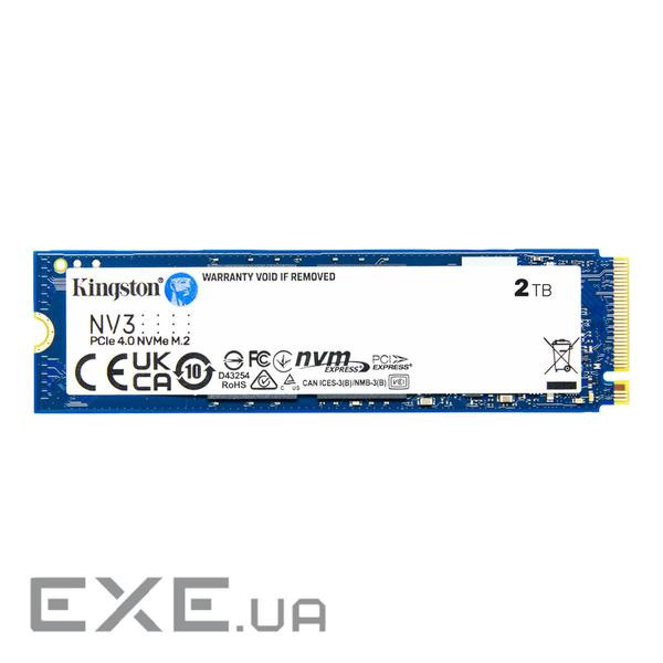 Накопичувач SSD KINGSTON NV3 2TB M.2 NVMe (SNV3S/2000G) M.2 2280 PCIe Gen4.0 x4