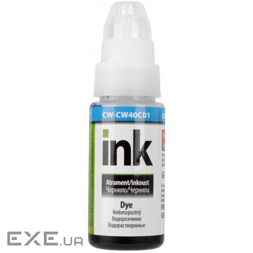 Чорнило ColorWay Canon GI-40 70мл Cyan (CW-CW40C01)