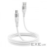 Кабель Proove Soft Silicone Micro USB 2.4A (1m) white (CCSO20001302)
