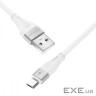 Кабель Proove Soft Silicone Micro USB 2.4A (1m) white (CCSO20001302)