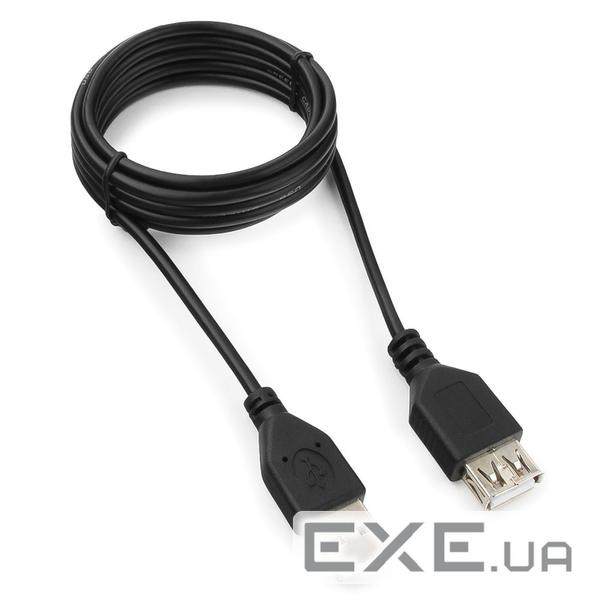 Подовжувач VOLTRONIC USB 2.0 AM/AF, 1.5m, 1 ферит, чорний (YT-AM/AF-1.5B)