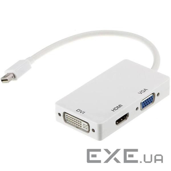 Порт-реплікатор PowerPlant mini Display Port — HDMI, DVI, VGA (3 в 1) (CA910946)
