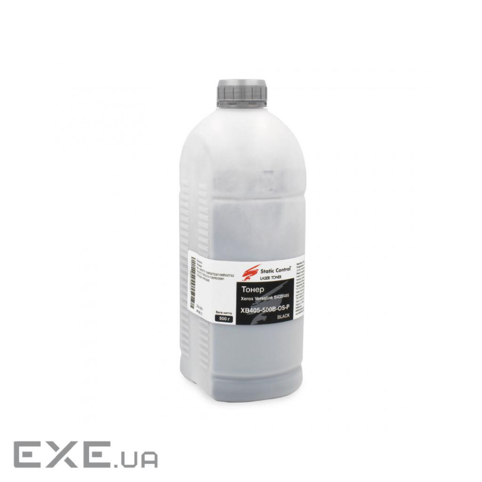 Тонер Xerox VL B400/405 500г фасовка Static Control (XB405-500B-OS-P)