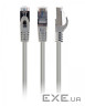 Патч корд PP6A-LSZHCU-15M, S/ FTP, литий, 50u "штекер із клямкою, 15.0 м, сірий