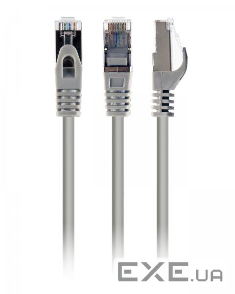 Патч корд PP6A-LSZHCU-15M, S/ FTP, литий, 50u "штекер із клямкою, 15.0 м, сірий