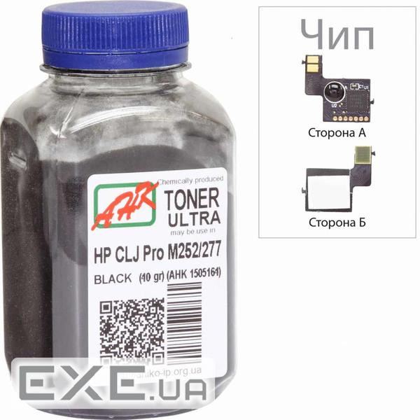 Тонер HP CLJ Pro M252/M277 45г Black +chip AHK (1505174)