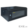 Шафа настінна GEAR 4U 19" 600x450x280 мм, + полка 19", black (GWMSN-4U-600-450)