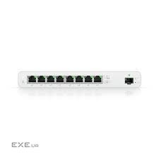 (8) Gigabit Ethernet ports(1) 1G SFP port(8) 27V Passive PoE: 2-pair (pins 4, 5+/7, 8-) or (UISP-R)