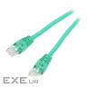 Патч-корд 0.25м UTP cat 6 Cablexpert (PP6U-0.25M / G) (PP6U-0.25M/G)