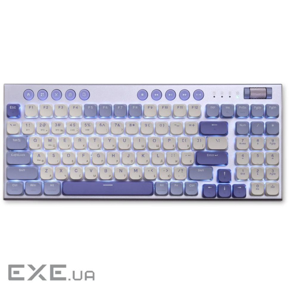 Клавіатура Thunderobot K96 Tri-mode Red Switch UA Purple (6932066308223)