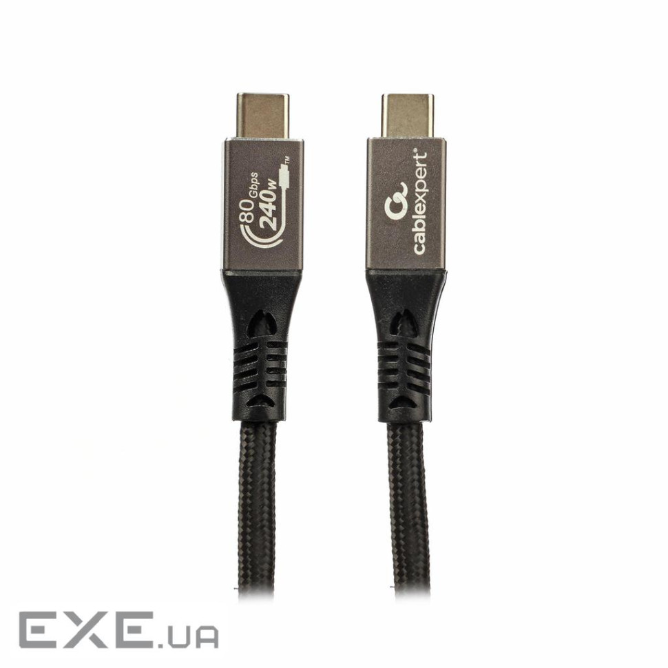 Кабель Cablexpert CCBP-USB4.2-CMCM240-1M, преміум якість, USB4.2, C-тато/C-тато, 1 м.
