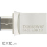 USB накопичувач 3.1 + Type-C Transcend 890 64GB R90 / W30MB / s (TS64GJF890S)
