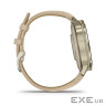 Смарт-годинник Garmin Venu 4 (41mm), Beige w/ Lunar Gold + Leather, GPS смарт-годинник (010-03013-03