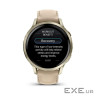 Смарт-годинник Garmin Venu 4 (41mm), Beige w/ Lunar Gold + Leather, GPS смарт-годинник (010-03013-03