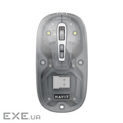 Мишка Havit MS62WB Pro Wireless Transparent Gray (6939119045128)