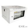 Шафа настінна GEAR 6U 19" 600x600x300 мм, + полка 19", grey (GWMSN-6U-600-600G)