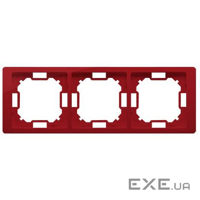 Рамка BASIC Neos 3x, рубиновый (BMRC3/033)