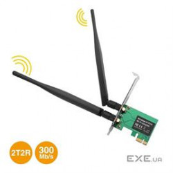 SIIG Accessory CN-WR0811-S2 DP Wireless-N PCI Express Dual Antenna 2.4GHz Wi-Fi Adapter Brown Box