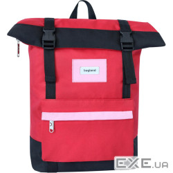 Рюкзак для ноутбука Bagland 15" Holder 25L, roll top, 0051666, red/black (1065919120)