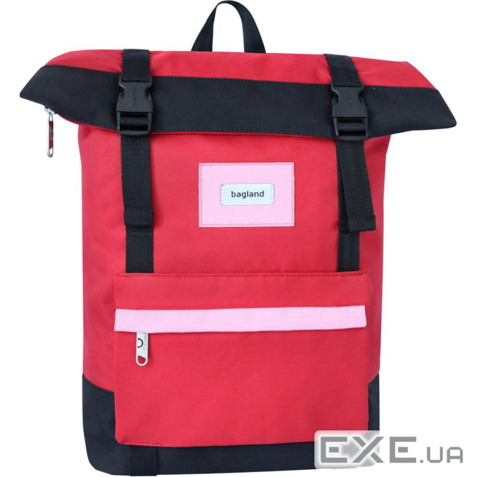 Рюкзак для ноутбука Bagland 15" Holder 25L, roll top, 0051666, red/black (1065919120)