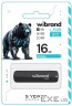 Флешка WIBRAND Grizzly 16GB USB2.0 Black (WI2.0/GR16P3B)