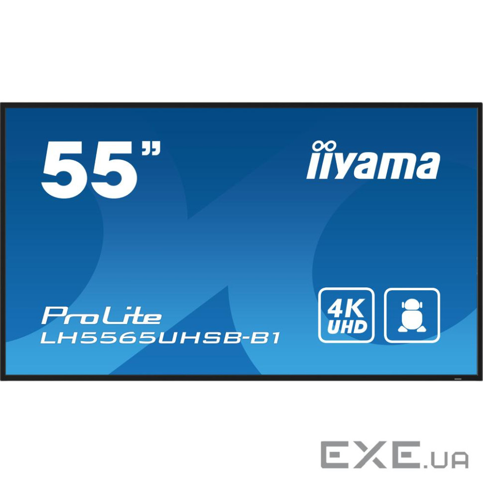 54.6" 16:9 IPS РК дісплей, 3840х2160, 24/7, 800 кд /м2, ОС Android 11, 2xHDMI 2.0/1x (LH5565UHSB-B1)