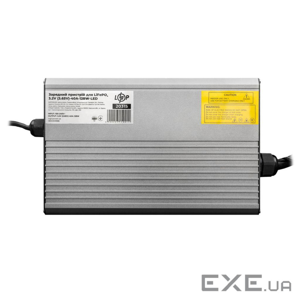 Зарядний пристрій для акумуляторів LiFePO4 3.2V (3.65V)-40A-128W-LED (20315)