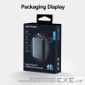 Батарея універсальна Vention 20000 mAh 45W Mini with Built-in USB-C Cable Gray (FHGH0)
