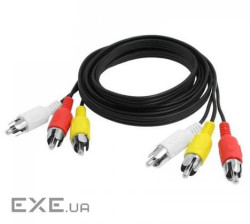 Кабель VOLTRONIC Audio-Video 3хRCA (тато) => 3хRCA (тато) (YT-3хRCA(M)/ (YT-3хRCA(M)/3хRCA(M)-1.2)
