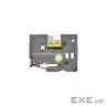 Стрічка для принтера етикеток UKRMARK B-S-T621P-BK/YE, сумісна з TZES621, 9мм х 8м. black o (900606)