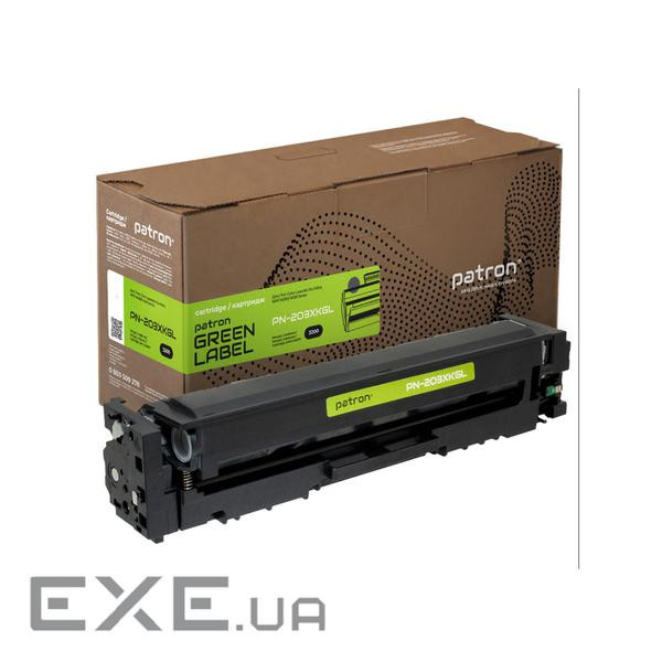 Картридж Patron HP 203X (CF540X) black Green Label (PN-203XKGL)
