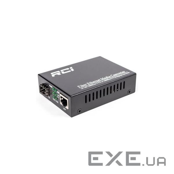 Медиаконвертер RCI 1G, SFP slot, RJ45, standart size metal case (RCI300S-G)