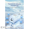 Зарядний пристрій Vention 1xUSB-C PD30W + 1xUSB QC3.0 30W GaN white (FEQW0-EU)