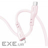 Кабель HOCO X97 Crystal Color Type-C to Lightning PD 20W 1м Light Pink (6931474799784)