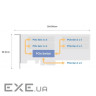 Карта розширення 4 Cлот M.2 2280 PCIe SSD. інтерфейс PCIe Gen3 x8. (QM2-4P-384)