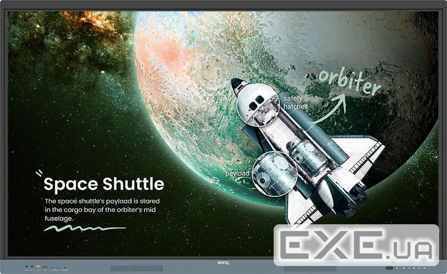 Інтерактивна панель 65" BenQ RE6504A, IPS, UHD, 8Гб/ 32Гб, колонки, кріплення, чорна (9H.FAMTK.DE4)