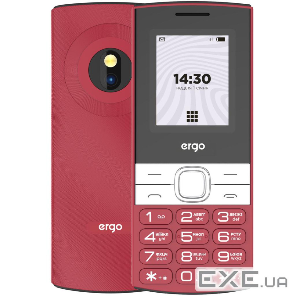 Мобільний телефон Ergo B185 Red
