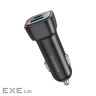 Зарядний пристрій BOROFONE 1xUSB-C PD30W + 1xUSB QC3.0 car adapter black (6941991110818)